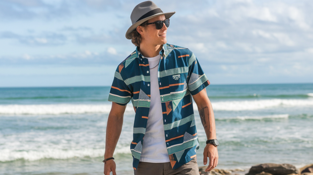 Fluid Geometric Short Sleeve Shirt by Quiksilver