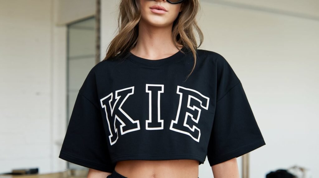 Kie Black Cropped Top