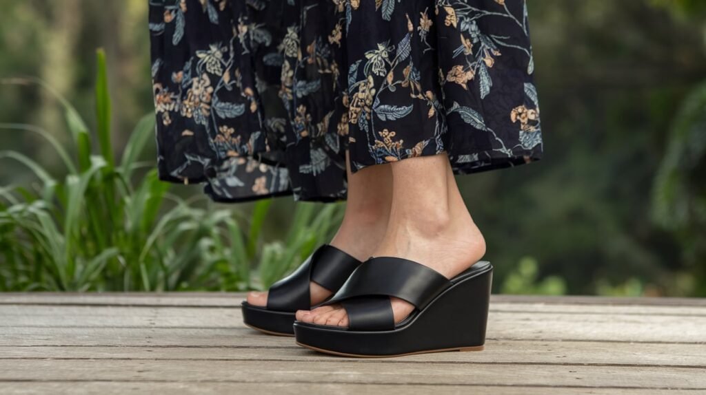 s​ize 6.5 donald pliner wedge black womens shoes under $35