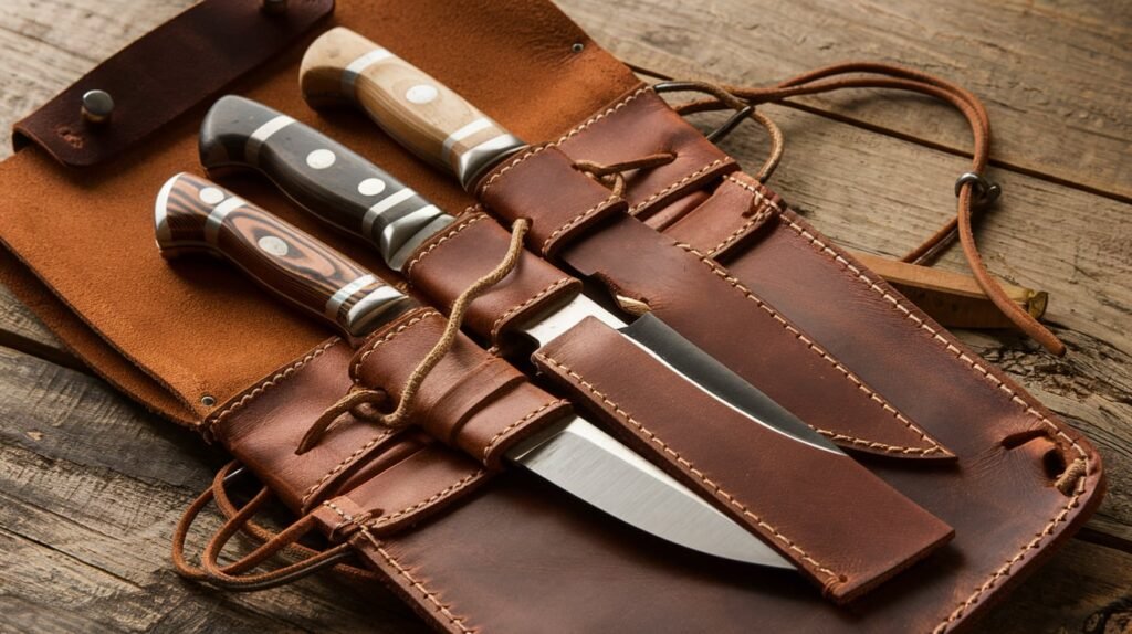 Shun Classic Western Knife Bag Leather